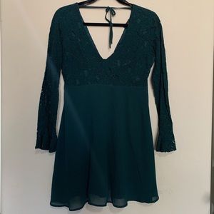 Forever 21 Green Lace Dress